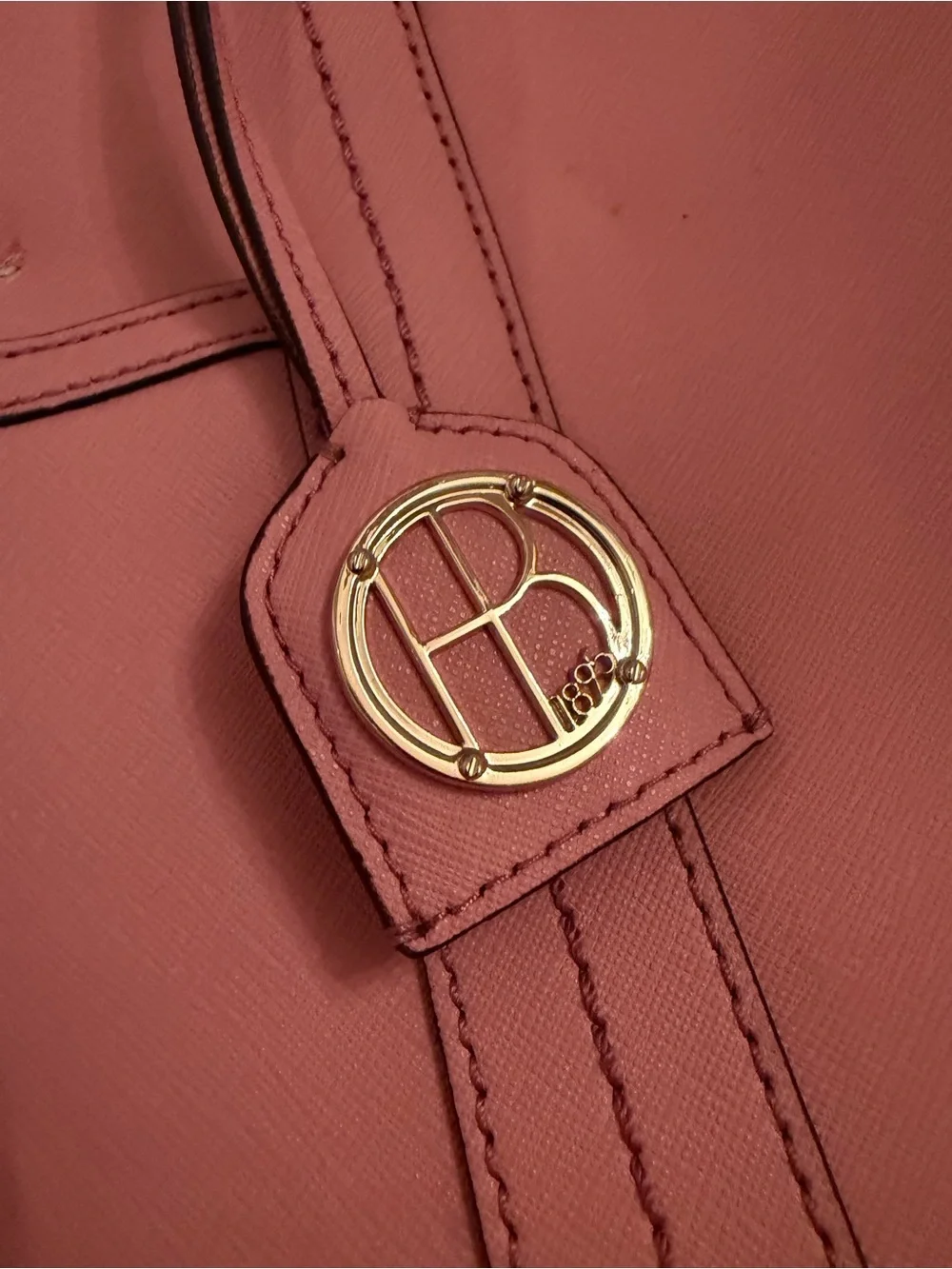 Henri Bendel New York Large Blush Pink Saffiano Laptop Tote Bag